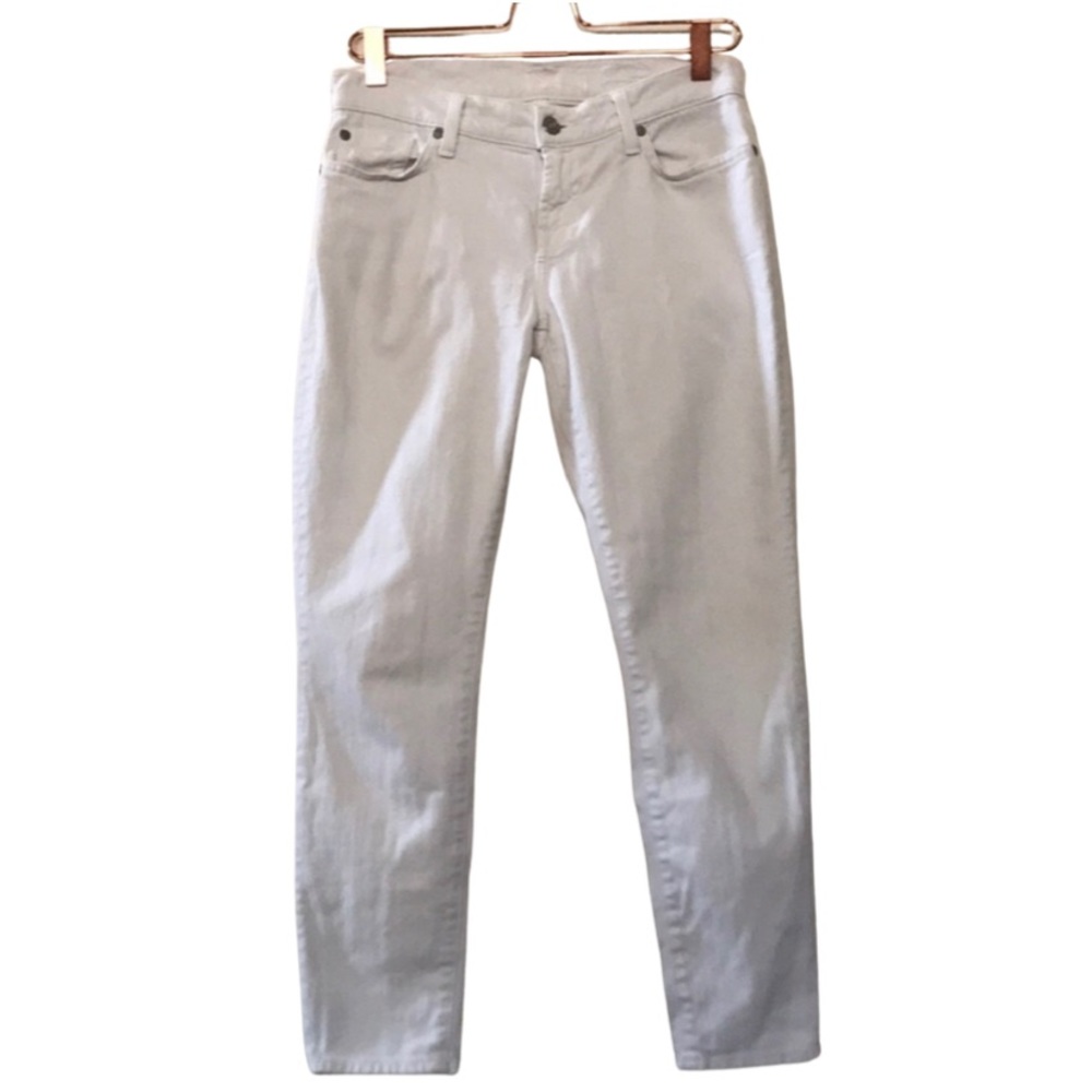 7 For All Mankind White Denim Jeans